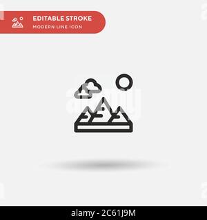 Giza Simple vector icon. Illustration symbol design template for web mobile UI element. Perfect color modern pictogram on editable stroke. Giza icons for your business project Stock Vector