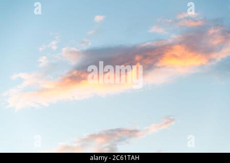 Beautiful sky with cloud before sunset Stock Photo