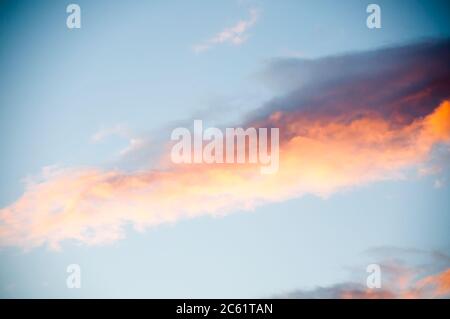 Beautiful sky with cloud before sunset Stock Photo