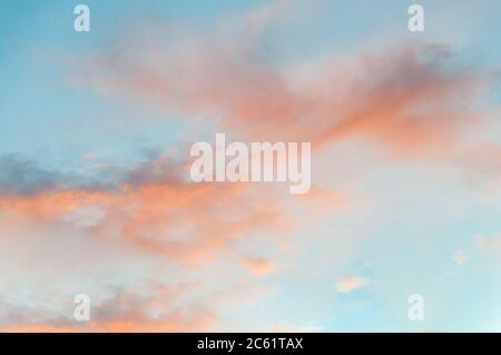 Beautiful sky with cloud before sunset Stock Photo