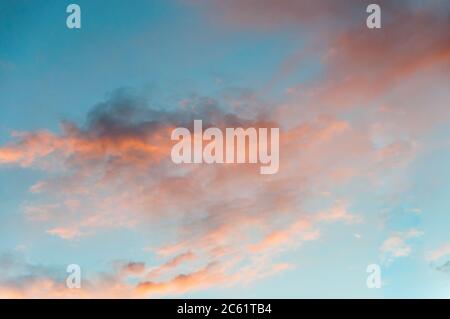 Beautiful sky with cloud before sunset Stock Photo