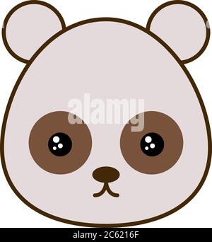 Cute Kawaii Animals Cartoons Line and Fill Style Icon Set Vector Design  Stock Vector - Illustration of animals, panda: 189574234