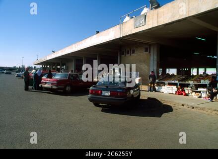 Kuwait City Cars Parked At The Vegetable Souk Iranian Market Stock Photo