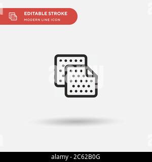 Wipes Simple vector icon. Illustration symbol design template for web mobile UI element. Perfect color modern pictogram on editable stroke. Wipes icon Stock Vector