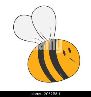 bee. simple vector icon for theme design isolated on white background Stock Vector