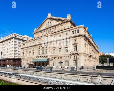 Teatro Colon or Columbus Theatre is the main opera house in Buenos Aires, Argentina. It is ranked the third best opera house in the world. Stock Photo