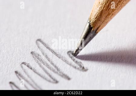 Pencil, close up Stock Photo