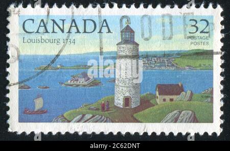 CANADA - CIRCA 1984: stamp printed by Canada, shows lighthouse, circa 1984 Stock Photo