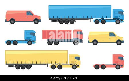 Vector set of various icons cars. Stylish retro car line icons set isolated transport Stock Vector