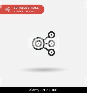 Content Simple vector icon. Illustration symbol design template for web mobile UI element. Perfect color modern pictogram on editable stroke. Content icons for your business project Stock Vector