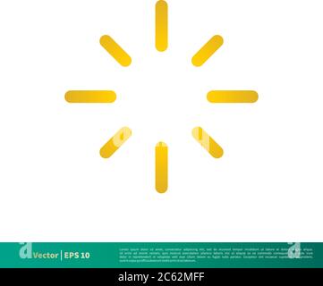 Loading Sign / Climate Icon Vector Logo Template Illustration Design. Editable Vector EPS 10. Stock Vector