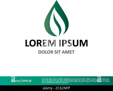 Green Leaf Icon Vector Logo Template Illustration Design. Editable Vector EPS 10. Stock Vector