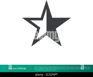 Simple Star Shape Icon Vector Logo Template Illustration Design. Editable Vector EPS 10. Stock Vector