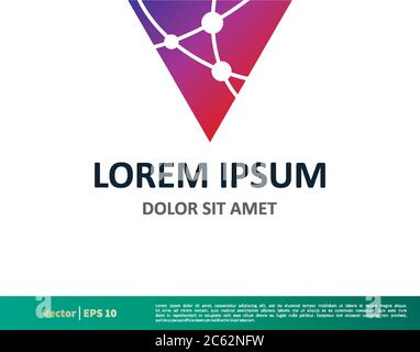 Atom Science Icon Vector Logo Template Illustration Design. Editable Vector EPS 10. Stock Vector