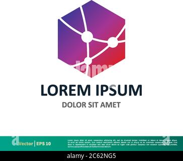 Atom Science Icon Vector Logo Template Illustration Design. Editable Vector EPS 10. Stock Vector