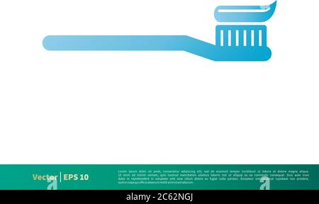 Toothbrush Icon Vector Logo Template Illustration Design. Editable Vector EPS 10. Stock Vector