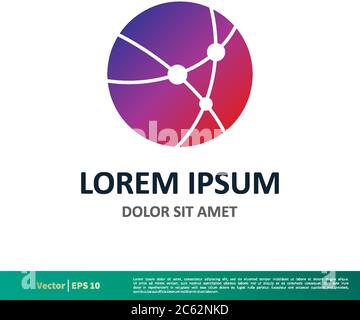 Atom Science Icon Vector Logo Template Illustration Design. Editable Vector EPS 10. Stock Vector