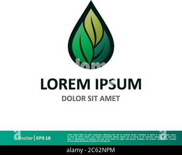 Green Leaf Icon Vector Logo Template Illustration Design. Editable Vector EPS 10. Stock Vector