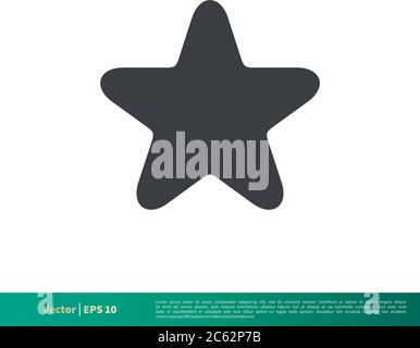 Simple Star Shape Icon Vector Logo Template Illustration Design. Editable Vector EPS 10. Stock Vector