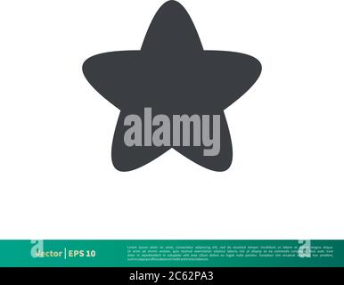 Simple Star Shape Icon Vector Logo Template Illustration Design. Editable Vector EPS 10. Stock Vector