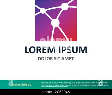 Atom Science Icon Vector Logo Template Illustration Design. Editable Vector EPS 10. Stock Vector