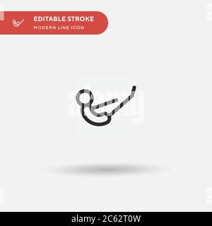 Teaser Simple vector icon. Illustration symbol design template for web mobile UI element. Perfect color modern pictogram on editable stroke. Teaser ic Stock Vector