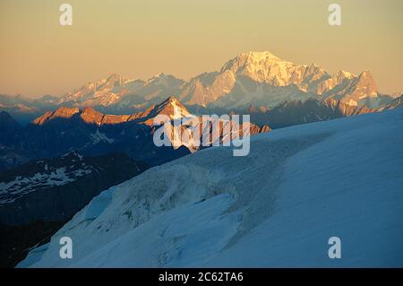 Scenic view of Mont Blanc during sunrise9 Stock Photo