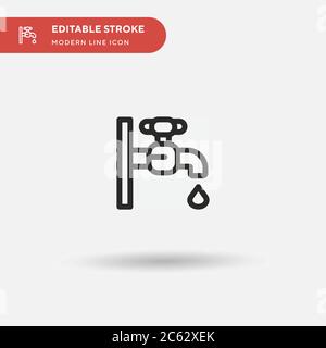Responsible Simple vector icon. Illustration symbol design template for web mobile UI element. Perfect color modern pictogram on editable stroke. Resp Stock Vector