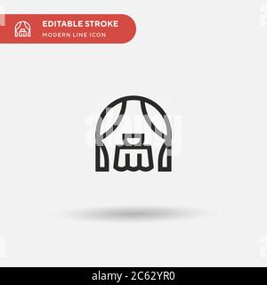 Altar Simple vector icon. Illustration symbol design template for web mobile UI element. Perfect color modern pictogram on editable stroke. Altar icons for your business project Stock Vector