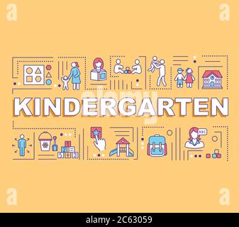 Preschool education word concepts banner Stock Vector Image & Art - Alamy