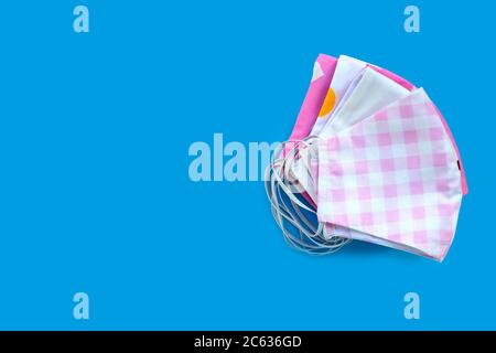 Download Handmade Colorful Cloth Masks On Yellow Background Stock Photo Alamy PSD Mockup Templates