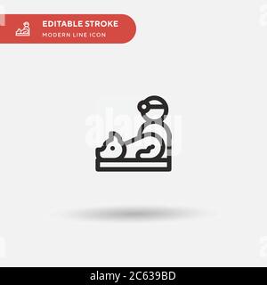 Veterinary Simple vector icon. Illustration symbol design template for web mobile UI element. Perfect color modern pictogram on editable stroke. Veter Stock Vector