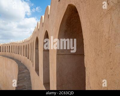 Inside the Nizwa Fort, Nizwa, Sultanate of Oman. Stock Photo