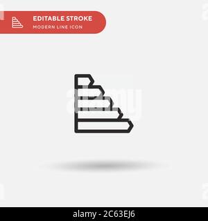 Energy Class Simple vector icon. Illustration symbol design template for web mobile UI element. Perfect color modern pictogram on editable stroke. Ene Stock Vector