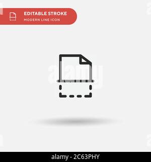Edit Simple vector icon. Illustration symbol design template for web mobile UI element. Perfect color modern pictogram on editable stroke. Edit icons Stock Vector