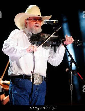 06 July 2020 - Country music and southern rock legend Charlie Daniels has passed away after suffering a stroke. The Grand Ole Opry member and Country Music Hall of Famer was 83. File Photo: 09 June 2013 - Nashville, Tennessee - Charlie Daniels. 2013 CMA Music Festival Nightly Concert held at LP Field. (Credit Image: © Mike Strasinger/AdMedia via ZUMA Wire) Stock Photo