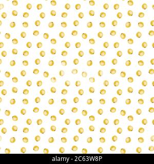 Seamless pattern with seeds. Yellow seeds on white background. Vector illustration Stock Vector