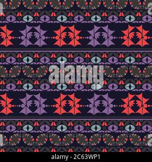 Ethnic abstract background vector. Geometric image Stock Vector