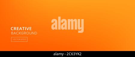 Minimal Orange gradient abstract banner background Stock Vector