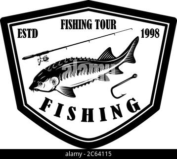 Fishing rod icon design template vector illustration isolated Stock ...