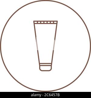 Unique Shaving Cream Vector Line Icon Stock Vector