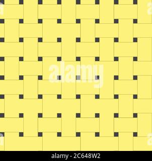 Seamless yellow woven texture. Vector background for your creativity Stock Vector