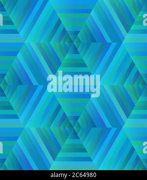 Abstract seamless blue texture kaleidoscope. Vector background for your creativity Stock Vector