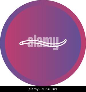 Unique Worm Vector Line Icon Stock Vector Image & Art - Alamy