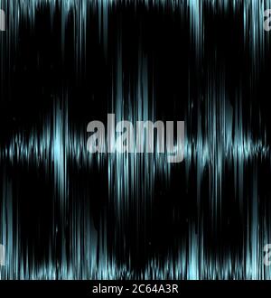 Seamless texture with blue vibration sound. Vector background for your creativity Stock Vector