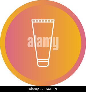 Unique Shaving Cream Vector Line Icon Stock Vector