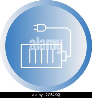 Unique Cell And Plug Vector Line Icon Stock Vector Image & Art - Alamy