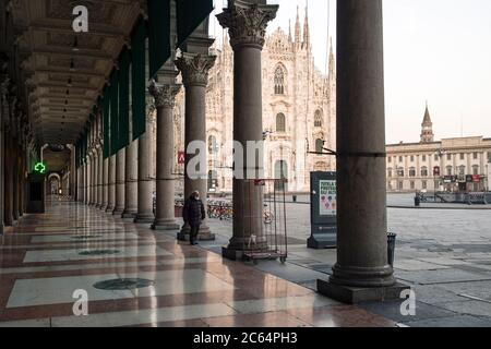 Italy, Lombardy, Milan, Duomo Square Stock Photo