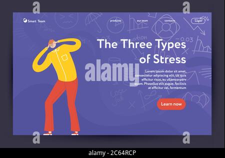 Overworked and tired businessman or office worker. Stock Vector