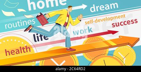 Businessman with briefcase running fast. Stock Vector